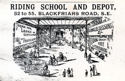 Ridskola och depå, Blackfriars Road av English School