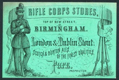 Rifle Corps Stores, handelskort för innehavaren, Pope av English School
