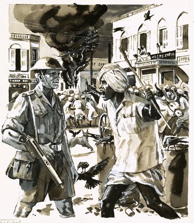 Upplopp under den indiska självständighetens era av English School