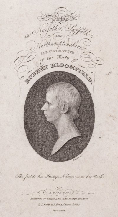 Robert Bloomfield, engelsk poet (gravyr) av English School