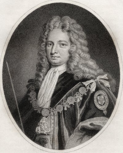 Robert Harley, graverad av Maddox, illustration från 