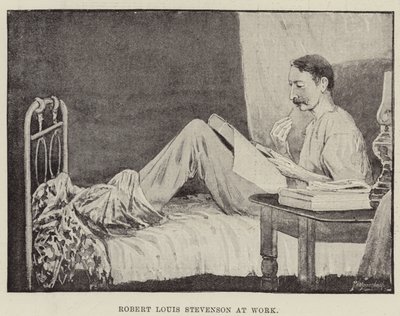 Robert Louis Stevenson på jobbet av English School