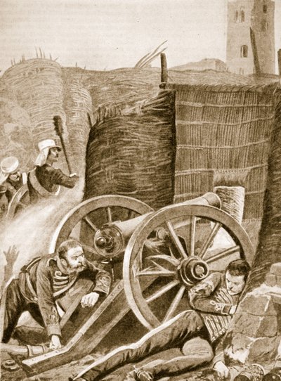 Roberts flykt på kort sikt vid belägringen av Delhi i september 1857 av English School