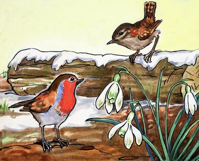 Robin Redbreast och Jenny Wren av English School