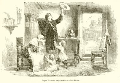 Roger Williams avresa till Salem Island av English School