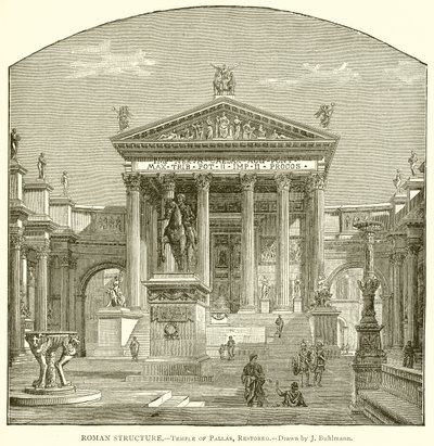 Romersk struktur.--Pallas tempel, restaurerad av English School