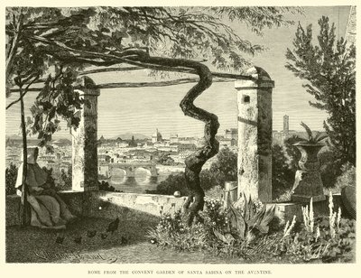 Rom från klosterträdgården Santa Sabina på Aventine av English School
