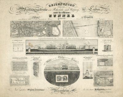 Rotherhithe Wapping Thames Tunnel av English School