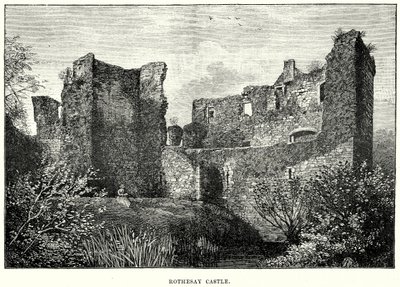 Rothesay Castle (gravyr) av English School