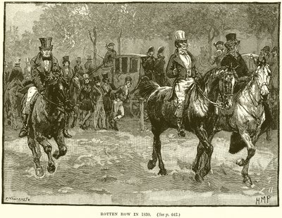 Rotten Row 1830 av English School