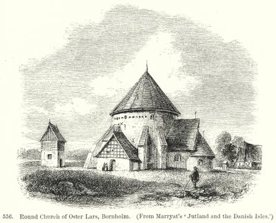 Rundkyrkan i Oster Lars, Bornholm (gravyr) av English School