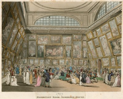 Royal Academy: Exhibition Room, Somerset House, London av English School