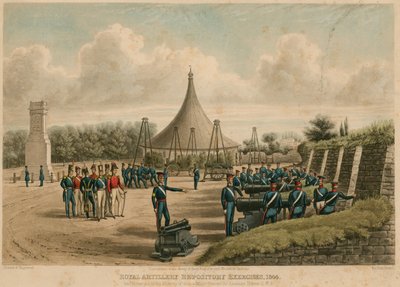 Kungliga artilleriförvarets övningar, 1844 av English School
