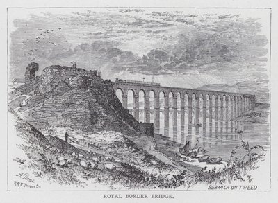 Royal Border Bridge (gravyr) av English School
