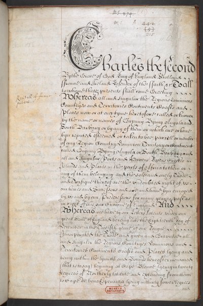 Royal Charter beviljad till Royal English Merchant Adventurers Company som handlar med Afrika av English School