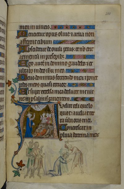 Kunglig MS 2 B VII f.288r, från The Queen Mary Psalter, ca 1310-20 (pergament) av English School