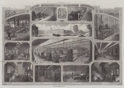 Royal Small Arms Factory i Enfield (gravyr) av English School