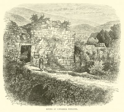 Ruiner vid Caesarea Philippi av English School