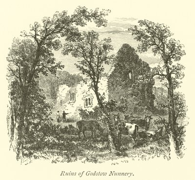 Ruinerna av Godstow Nunnery av English School