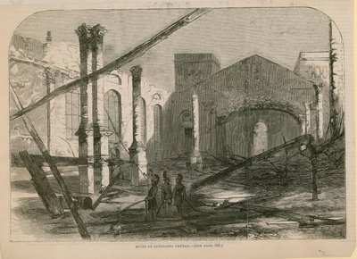 Ruinerna av Limehouse Church av English School