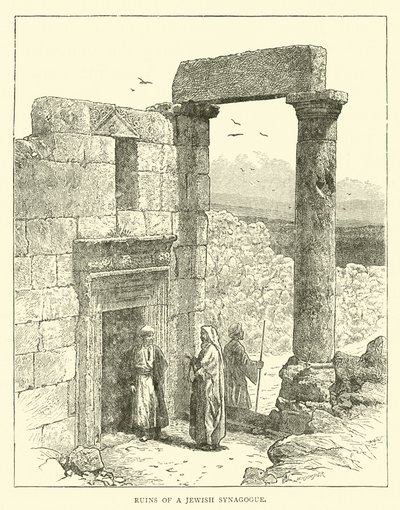 Ruinerna av en judisk synagoga av English School