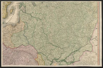 Ryssland, från Europa, som beskriver alla förändringar av territoriet, tillsammans med deras avvikelser i gränslinjerna för dess flera imperier och stater som överenskommits om och bekräftas av det definitiva fördraget i Paris, 20 november 1815, publicerat av English School