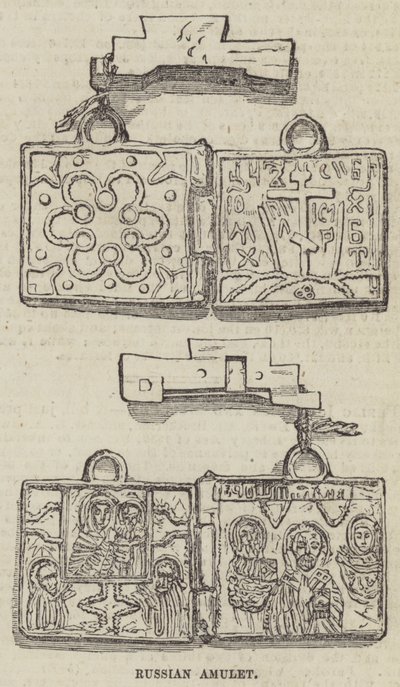 Rysk amulett (gravyr) av English School