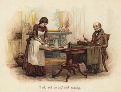 Ruth och biffpuddingen (chromolitho) av English School