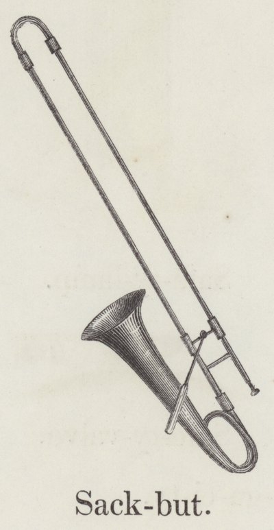 Sackbut (gravyr) av English School