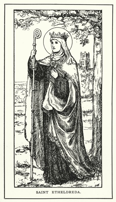 Sankta Etheldreda (gravyr) av English School