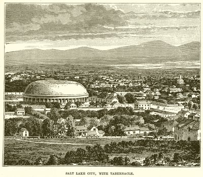 Salt Lake City, med tabernaklet av English School