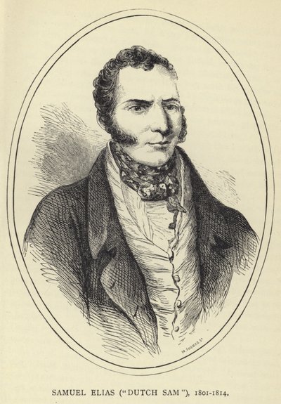 Samuel Elias, holländska Sam, 1801-1814 av English School