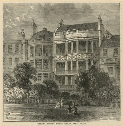 Samuel Rogers House, Green Park front av English School