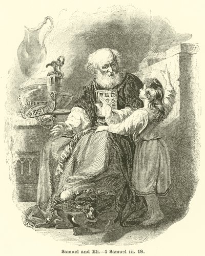 Samuel och Eli, 1 Samuel, iii, 18 av English School