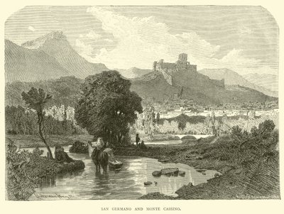 San Germano och Monte Cassino av English School