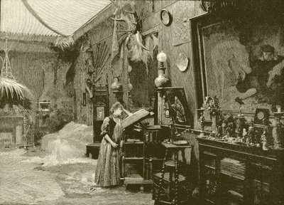 Sarah Bernhardt i sin studio av English School