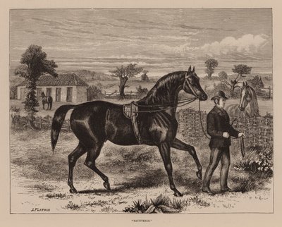 "Saunterer" (gravyr) av English School