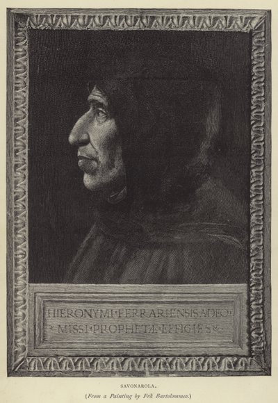 Savonarola (gravyr) av English School