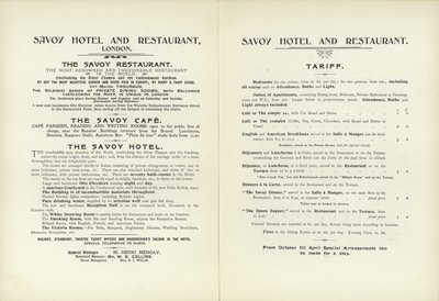 Savoy Hotel taxa, 1900 av English School