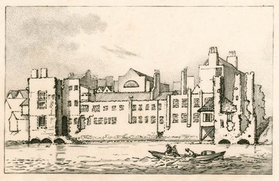 Savoy, London, som det är för närvarande, 1792 av English School