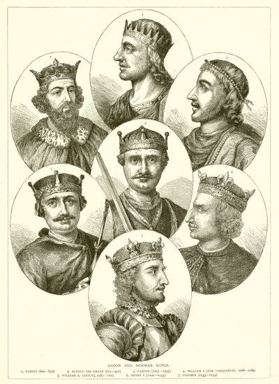 Saxon och Norman Kings av English School