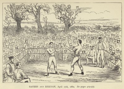 Sayers och Heenan, 17 april 1860 av English School