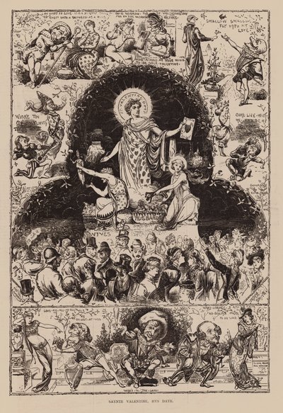 Saynte Valentine, Hys Daye (gravyr) av English School