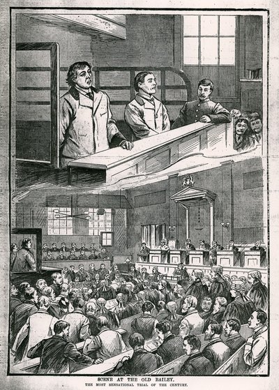 Scene at the Old Bailey: Århundradets mest sensationella rättegång - Oscar Wilde av English School