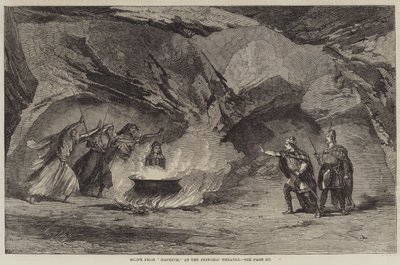 Scen från "Macbeth," på Princess