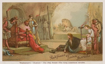 Scen från Shakespeares Hamlet av English School