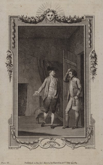 Scen från The Life and Adventures of Joe Thompson, av Edward Kimber av English School