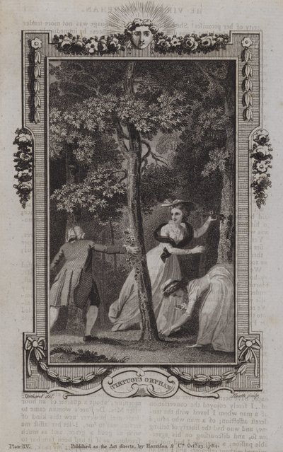 Scen från The Virtuous Orphan, av Mary Collyer av English School