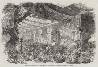 Scen från tragedin om "Sardanapalus," på Princess