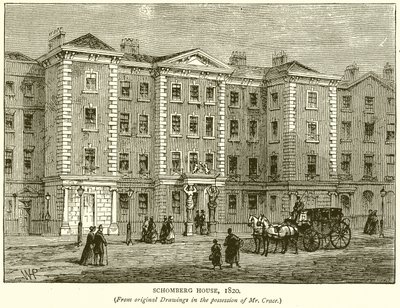 Schombergs hus, 1820 av English School